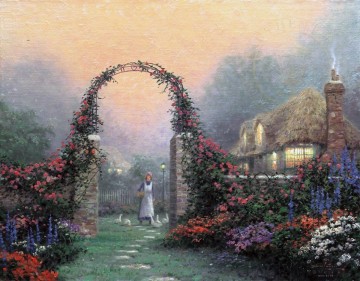 Thomas Kinkade Werke - Die Rose Arbor Cottage Thomas Kinkade